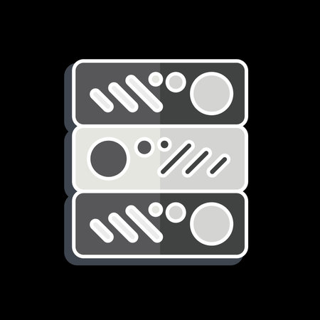 Icon Servers. related to Office symbol. glossy style. simple design illustration