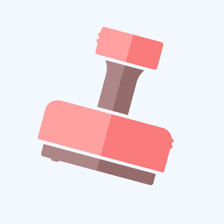 Icon Stamp. related to Office symbol. doodle style. simple design illustrationのイラスト素材
