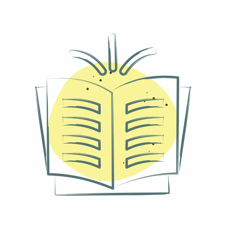 Icon Story. related to Book symbol. Color Spot Style. simple design illustrationのイラスト素材