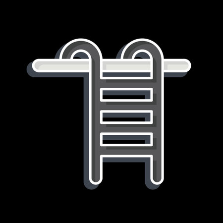 Icon Swimming pooll. related to America symbol. glossy style. simple design illustrationのイラスト素材