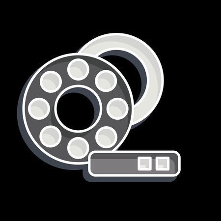 Icon Wheel Bearings. related to Car Maintenance symbol. glossy style. simple illustrationのイラスト素材