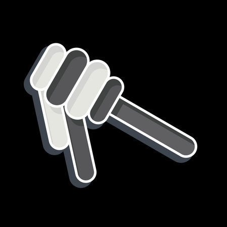 Icon Honey. related to Breakfast symbol. glossy style. simple illustrationのイラスト素材