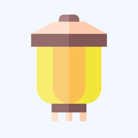 Icon Lantern. related to Korea symbol. flat style. simple illustrationのイラスト素材