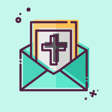 Icon Letter. related to Seath symbol. MBE style. simple illustrationのイラスト素材