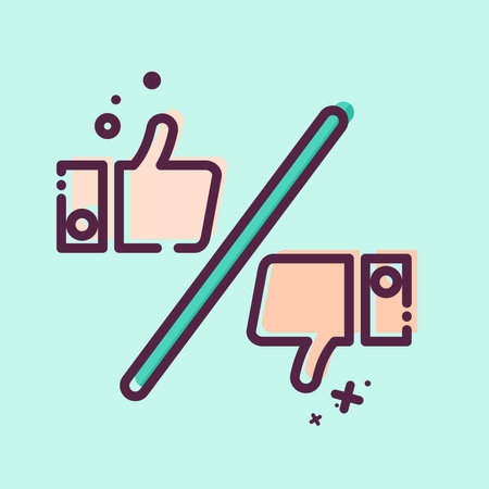 Icon Preference. related to Choice symbol. MBE style. simple illustrationのイラスト素材