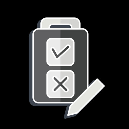 Icon Quiz. related to Choice symbol. glossy style. simple illustrationのイラスト素材