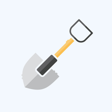 Icon Showel. related to War Military symbol. doodle style. simple illustrationのイラスト素材