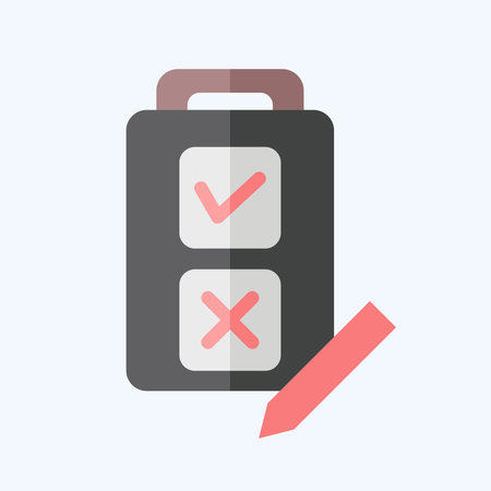 Icon Quiz. related to Choice symbol. flat style. simple illustrationのイラスト素材