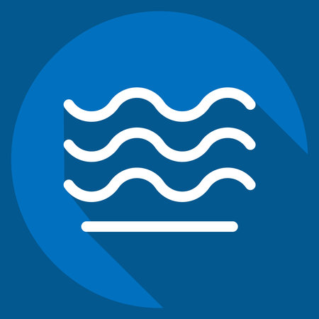 Icon Air. related to Air symbol. long shadow style. simple design editableのイラスト素材