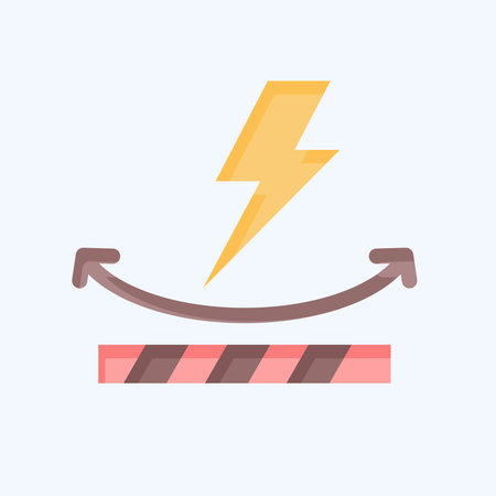 Icon Anti Static. related to Fabric symbol. flat style. simple design editableのイラスト素材