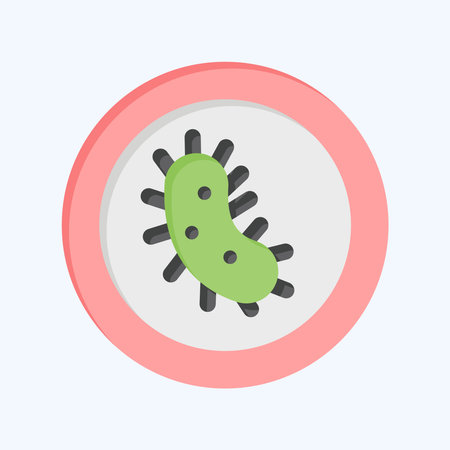 Icon Anti Bacterial. related to Fabric symbol. flat style. simple design editableのイラスト素材
