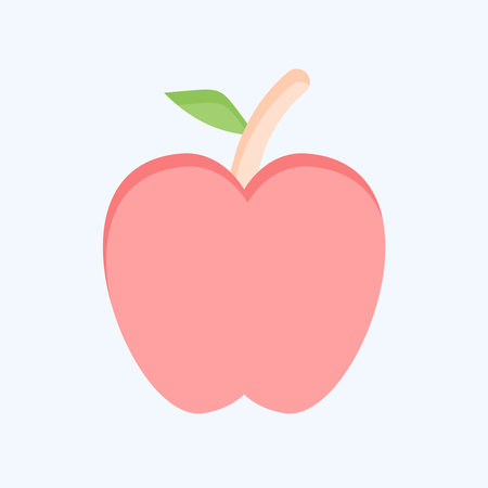 Icon Apple. related to Fruits And Vegetables symbol. flat style. editableのイラスト素材