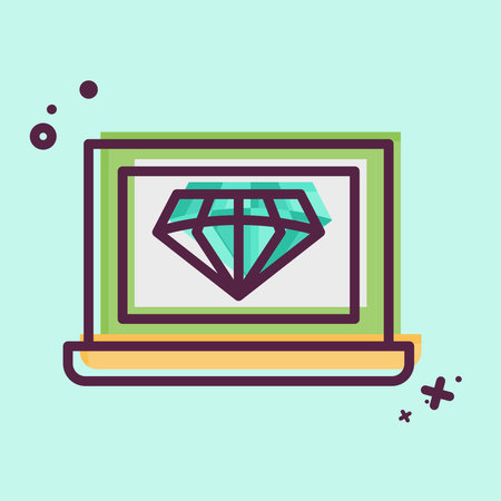 Icon Clean Code. related to Media and Advertising symbol. MBE style. editableのイラスト素材