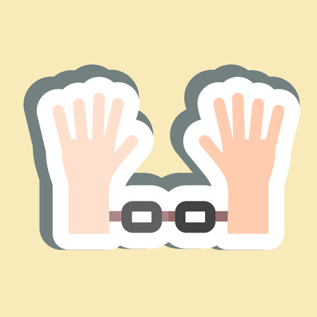 Sticker Freedom. related to Justice symbol. simple design editableのイラスト素材