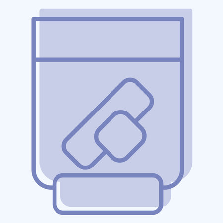 Icon Dentures. related to Retirement symbol. two tone style. design editableのイラスト素材