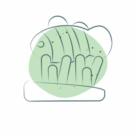 Icon Clown Fish. related to Summer symbol. Color Spot Style. design editableのイラスト素材