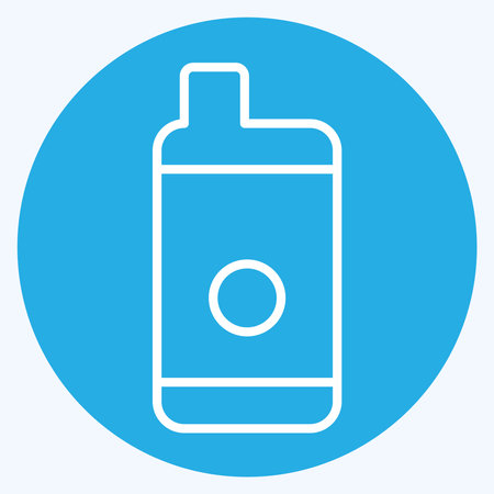 Icon Disposable Vape. related to Vape symbol. blue eyes style. design editableのイラスト素材