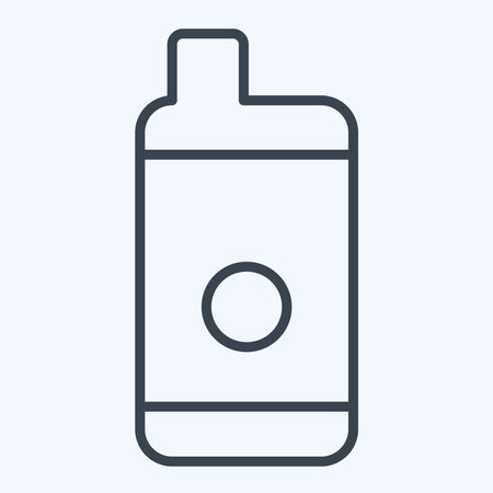Icon Disposable Vape. related to Vape symbol. line style. design editableのイラスト素材