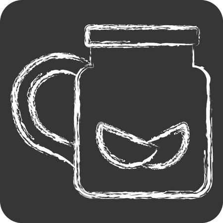 Icon Ice Cream. related to Summer symbol. chalk Style. design editableのイラスト素材