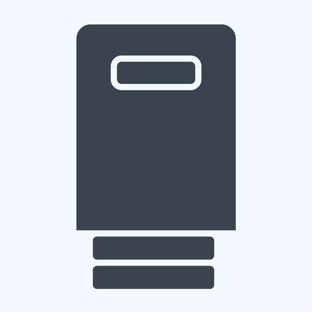 Icon Drip. related to Vape symbol. glyph style. design editableのイラスト素材