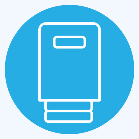 Icon Drip. related to Vape symbol. blue eyes style. design editableのイラスト素材