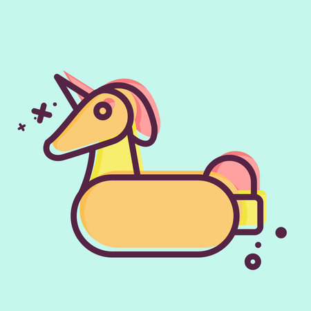 Icon Life Saver. related to Summer symbol. MBE style. design editableのイラスト素材