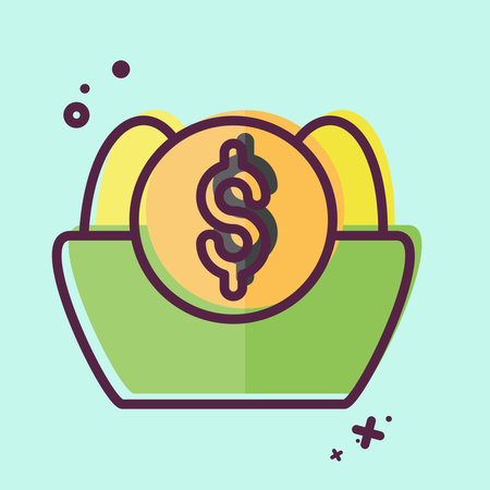 Icon Nest. related to Retirement symbol. MBE style. design editableのイラスト素材