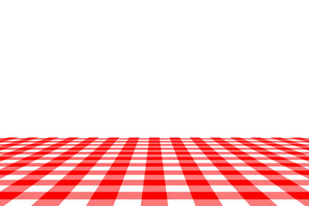 Red Gingham seamless pattern. Texture from rhombus/squares for - plaid, tablecloths, clothes, shirts, dresses, paper, bedding, blankets, quilts and other textile products. Vector illustration.のイラスト素材