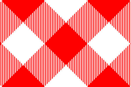 Red Gingham pattern. Texture from rhombus/squares for - plaid, tablecloths, clothes, shirts, dresses, paper, bedding, blankets, quilts and other textile products. Vector illustration.のイラスト素材