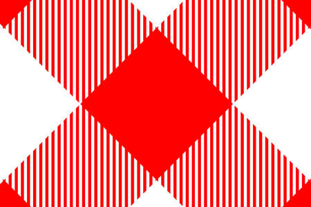 Red Gingham pattern. Texture from rhombus/squares for - plaid, tablecloths, clothes, shirts, dresses, paper, bedding, blankets, quilts and other textile products. Vector illustration.のイラスト素材