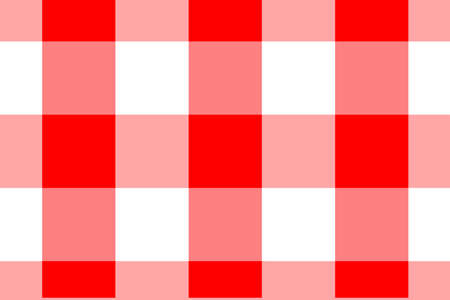 Red Gingham seamless pattern. Texture from rhombus/squares for - plaid, tablecloths, clothes,...