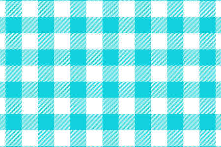 Blue Gingham pattern. Texture from rhombus/squares for - plaid, tablecloths, clothes, shirts, dresses, paper, bedding, blankets, quilts and other textile products. Vector illustration.のイラスト素材