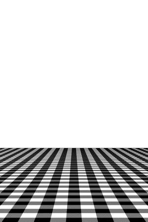 Black Gingham pattern. Texture from rhombus/squares for - plaid, tablecloths, clothes, shirts, dresses, paper, bedding, blankets, quilts and other textile products. Vector illustration.のイラスト素材