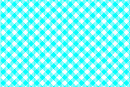 Aqua Gingham seamless pattern. Texture from rhombus/squares for - plaid, tablecloths, clothes, shirts, dresses, paper, bedding, blankets, quilts and other textile products. Vector illustration.のイラスト素材