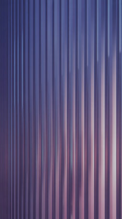 Closeup of vertical lines with a subtle purple and pink gradient, suggesting a modern textured surfaceの素材