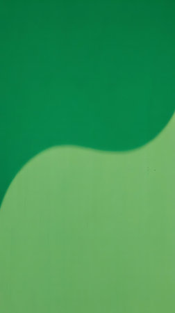 An image showing a two tone green background with a curved color divide lineの素材