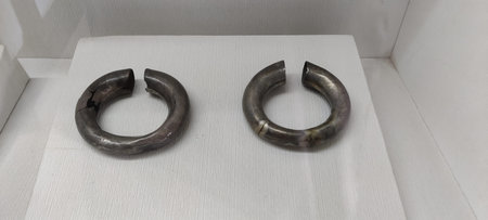 Bracelets Discovered in Taxila Excavations Trace Ancient Jewelry Heritage from Bhir Mound to Sirkap and Jaulian Sites, Taxila, Pakistan, September 11 2025のeditorial素材