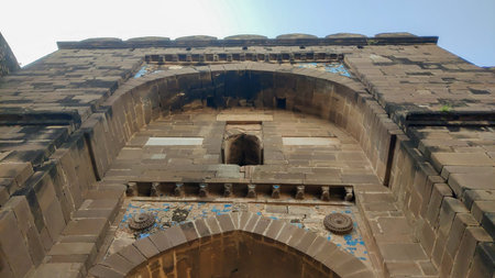 Historic view of Shishi Gate inside Rohtas Fort, October 26 2025 Dina punjab Pakistanのeditorial素材