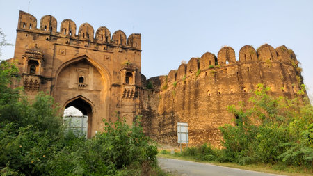Sohail Gate of Rohtas Fort symbol of Mughal defense, October 26 2025 Dina punjab Pakistanのeditorial素材