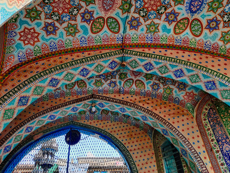 Beautiful Exterior Of Jamia Mosque Rawalpindi 1902 With Hand Carved Islamic Ornamentation And Heritage Architecture, Rawalpindi Pakistan, September 01 2025のeditorial素材