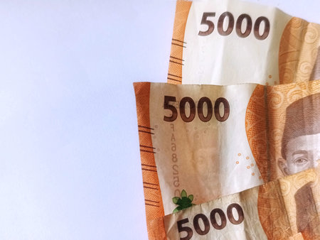 5000 Rupiah Cash Stack Financial Concept