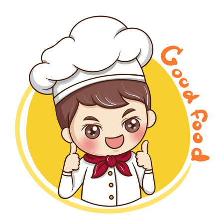 Illustrator of Male Chef cartoonのイラスト素材