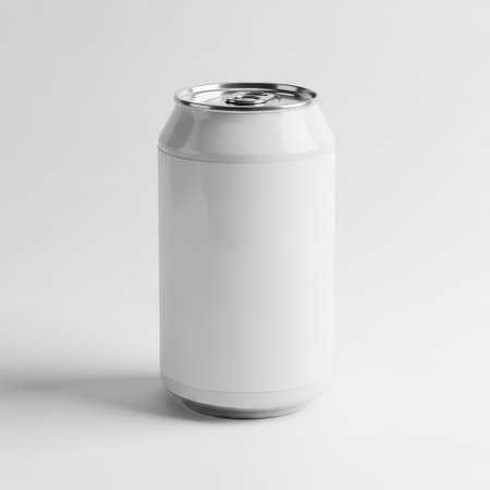 Aluminum Soda Can Mock-Up - 3D Rendered Imageの素材