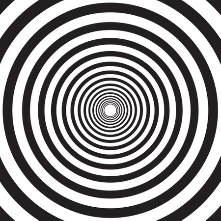 abstract geometric bold black circle repeat pattern.のイラスト素材