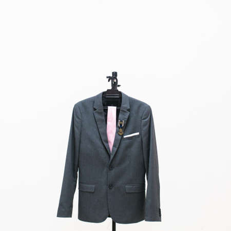 KUALA LUMPUR, MALAYSIA - AUGUST 3rd, 2017 : H&M Blazer limited Edition isolated with white background. This blazer wear for wedding and dinner.のeditorial素材