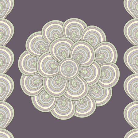  seamless abstract background with flower of shellsのイラスト素材