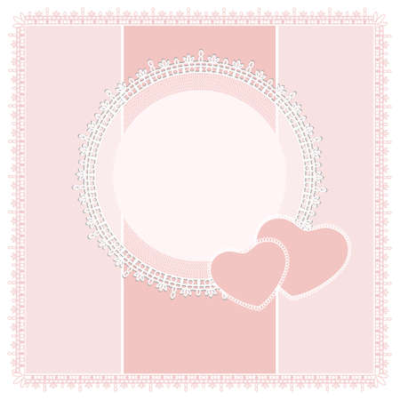 ornate lace background for invitation or announcementのイラスト素材