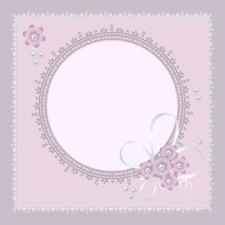 ornate lace background for invitation or announcementのイラスト素材