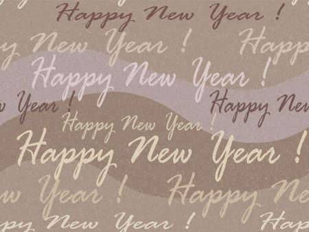 Christmas and New Year vector background with inscriptionsのイラスト素材