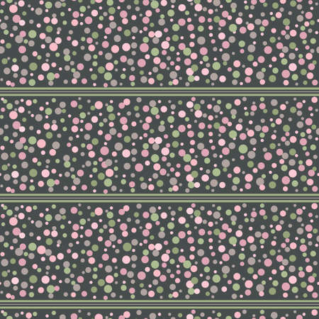 Seamless abstract pattern with circles and stripesのイラスト素材